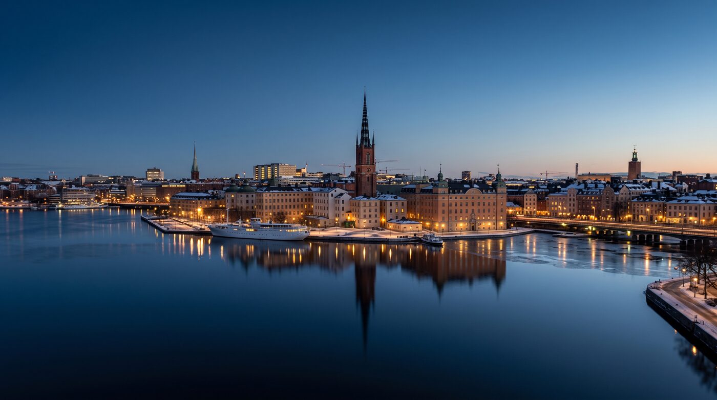 Stockholm at blue hour